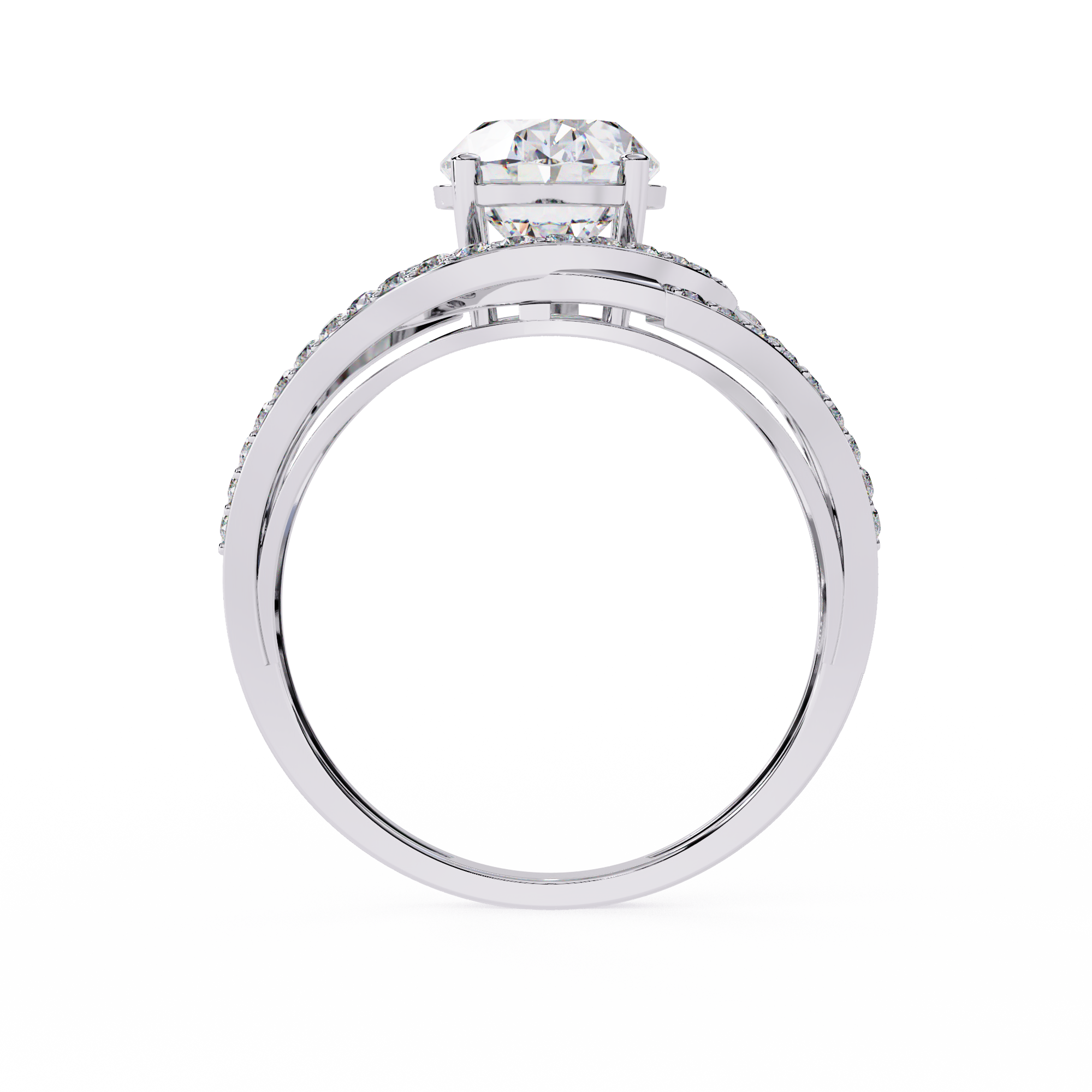 Solitairekart 7.78ct Natural Diamond Orbit Ring-H Color, VS1 Clarity